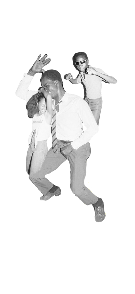 two men in white shirts and ties dancing